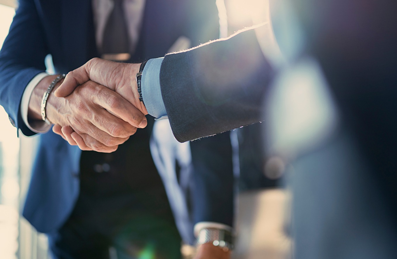 Business handshake